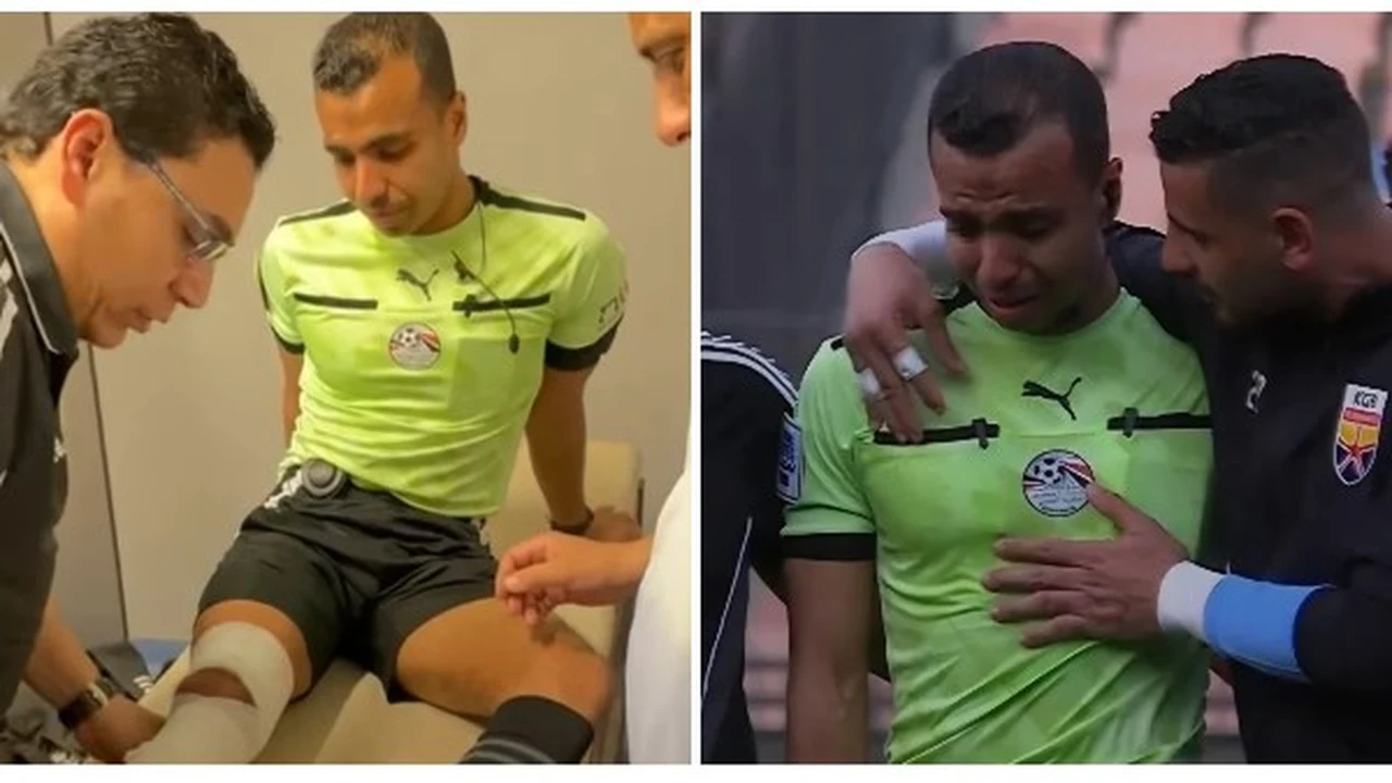 غادر باكيًا .. تفاصيل إصابة الحكم مصطفى شهدي في مواجهة مودرن والجونة